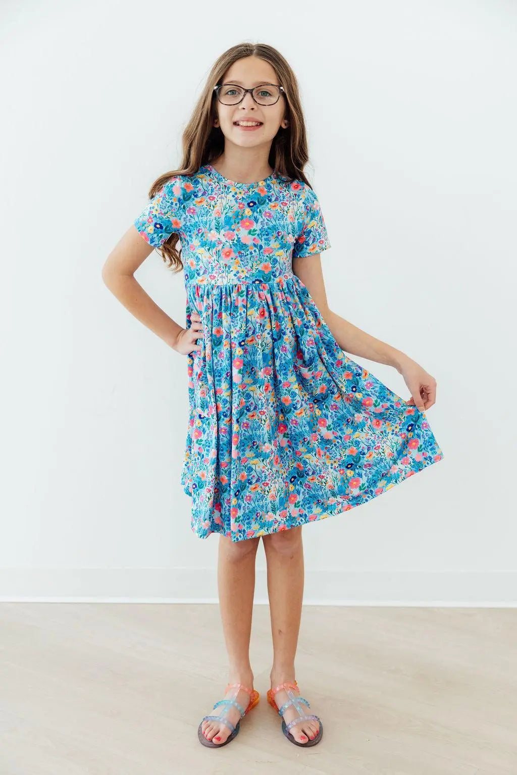 Mila & Rose ® Blooming in Wonderland S/S Pocket Twirl Dress - 