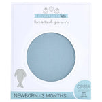 Three Little Tots Blue Bird Ribbed Knotted Newborn Gown - 