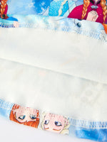 Blue Christmas Character Print Party Dress For Girls - Everetts Place Boutique - 