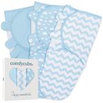 Blue Easy Swaddle Blankets Pack Of 3 For Newborns And Babies Comfy Cubs Everetts Place: Online Boutique 29.99