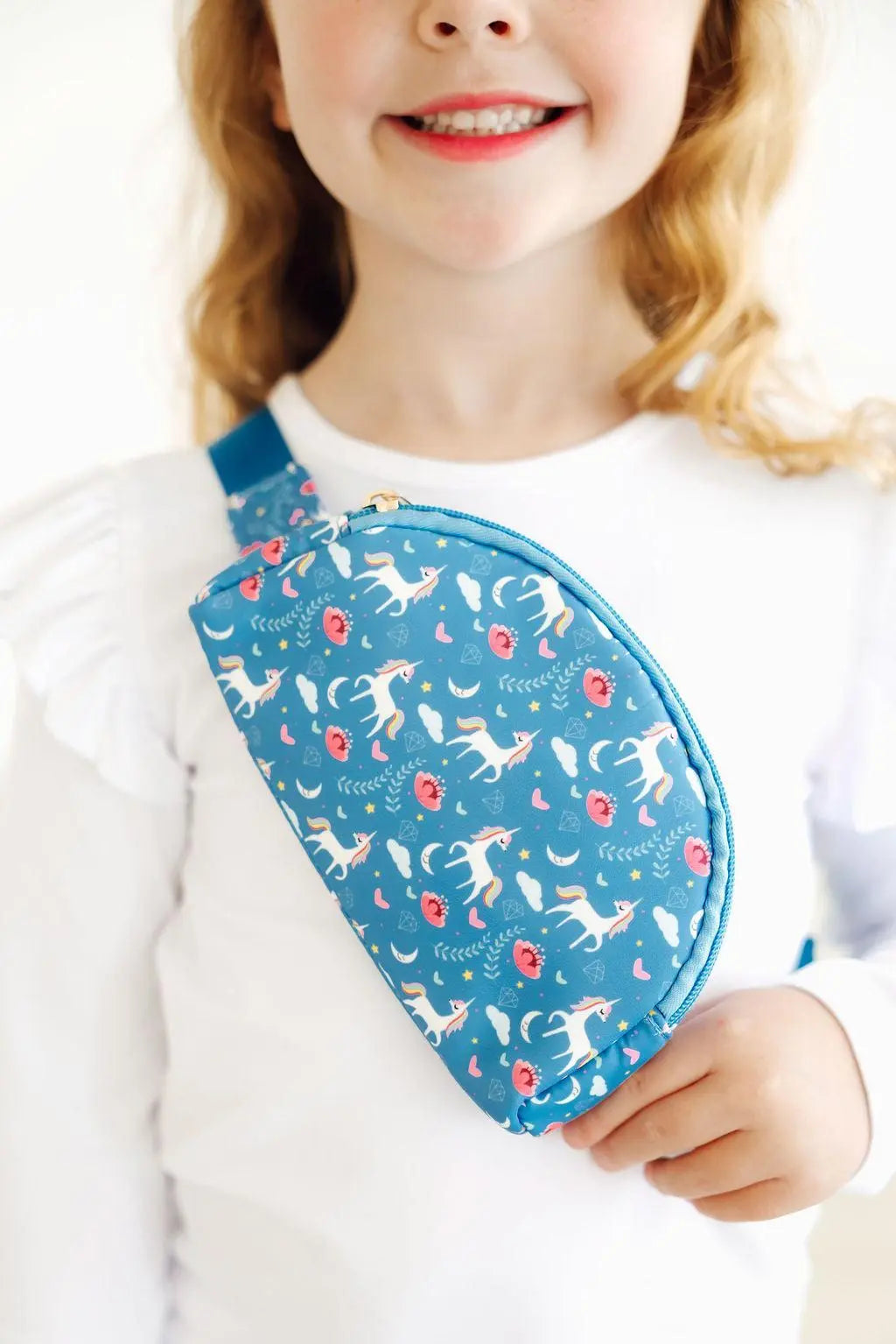Mila & Rose ® Blue Moon Belt Bag for Kids by Mila and Rose Adventures - Luggage & Bags > Fanny Packs Belt Bag