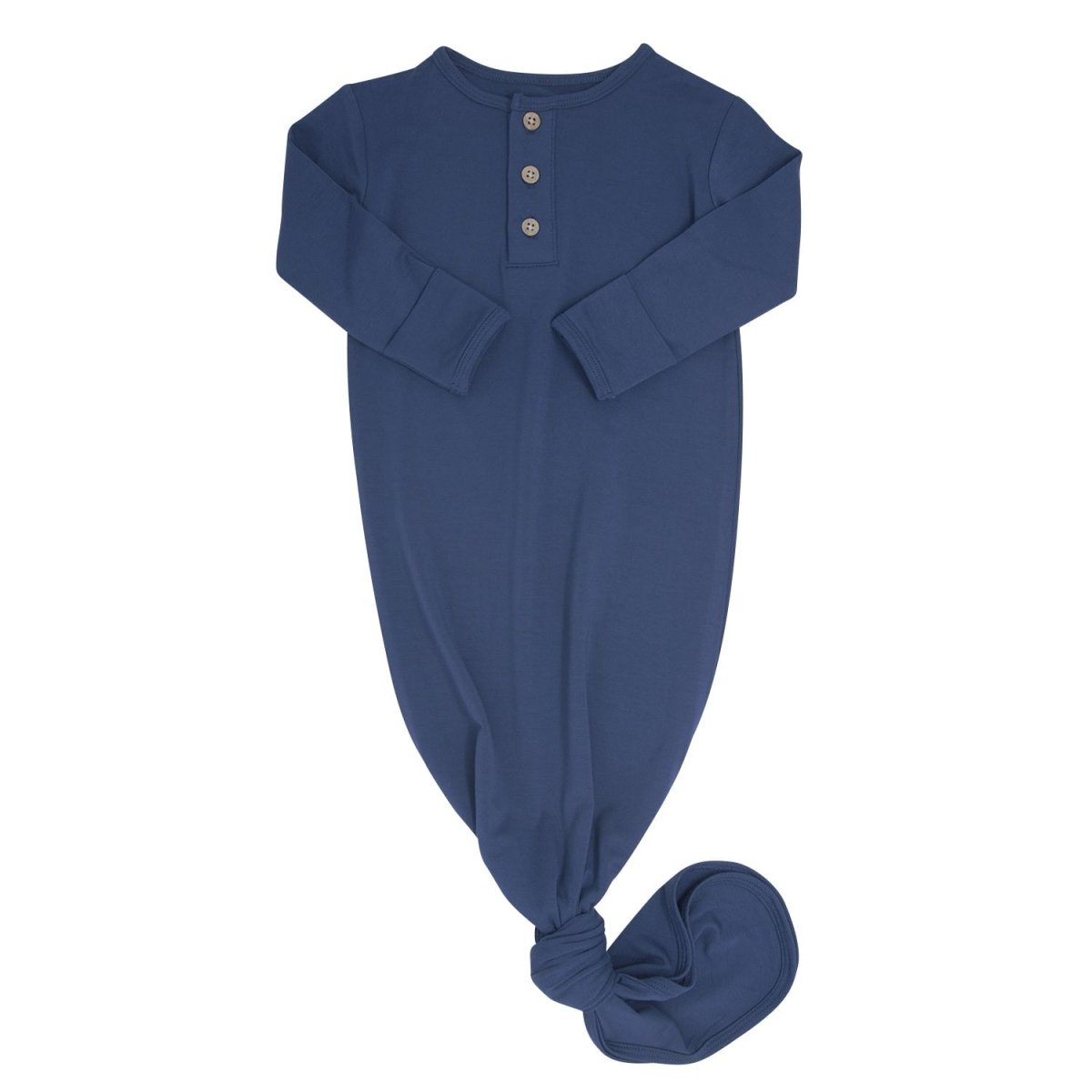 Blue Titan Knotted Gown For Easy Diaper Changes Baby Outfit Sweet Bamboo Everetts Place: Online Boutique