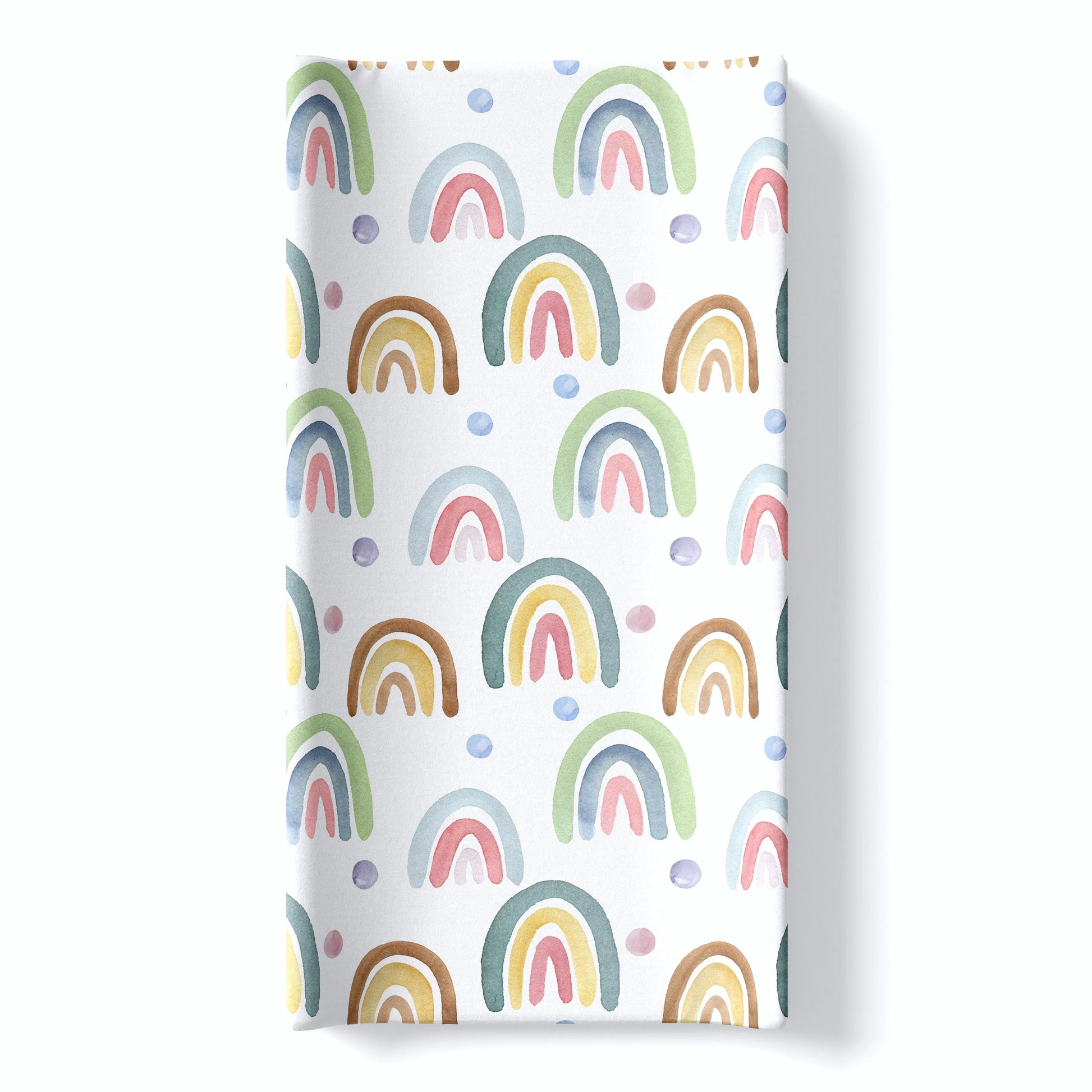 Changing Pad Cover - Blue Rainbow Honey Lemonade