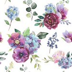 Minky Baby Blanket Blue Floral by Honey Lemonade at Everetts Place