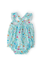 Mila & Rose ® Bluebell Breeze Ruffle Cross Back Romper - 