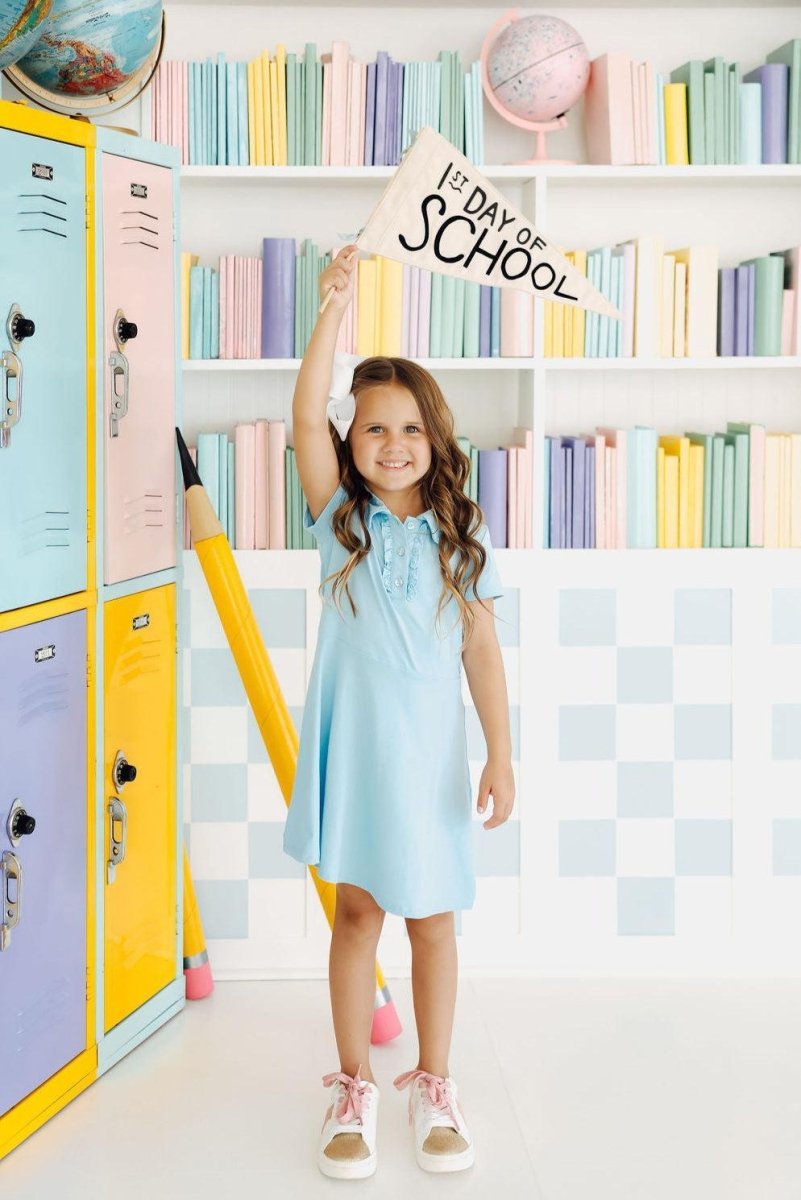 Mila & Rose ® Bluebird Short Sleeve Polo Dress for Girls Mila And Rose - Everetts Place Boutique - 