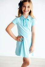 Mila & Rose ® Bluebird Short Sleeve Polo Dress for Girls Mila And Rose - Everetts Place Boutique - 