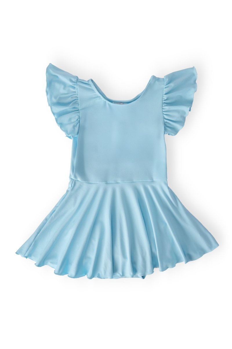Mila & Rose ® Bluebird Short Sleeve Twirl Leotard For Little Dancers - Everetts Place Boutique - 