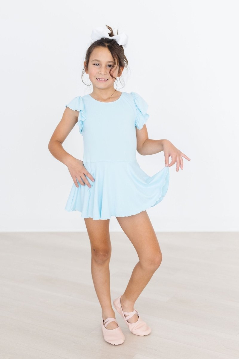 Mila & Rose ® Bluebird Short Sleeve Twirl Leotard For Little Dancers - Everetts Place Boutique - 