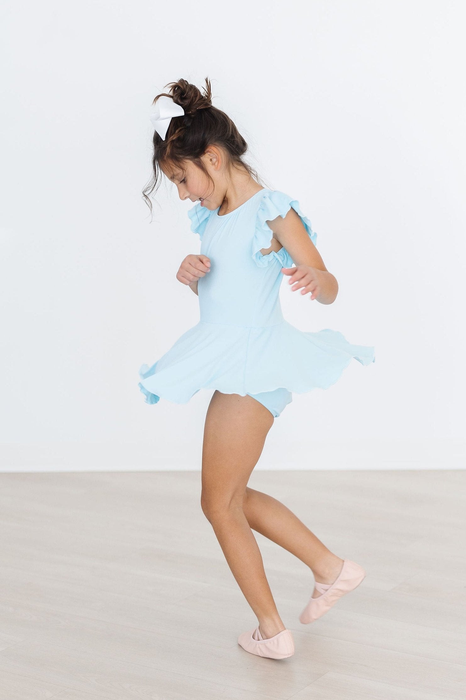 Bluebird Short Sleeve Twirl Leotard For Little Dancers Mila & Rose ® Everetts Place: Online Boutique