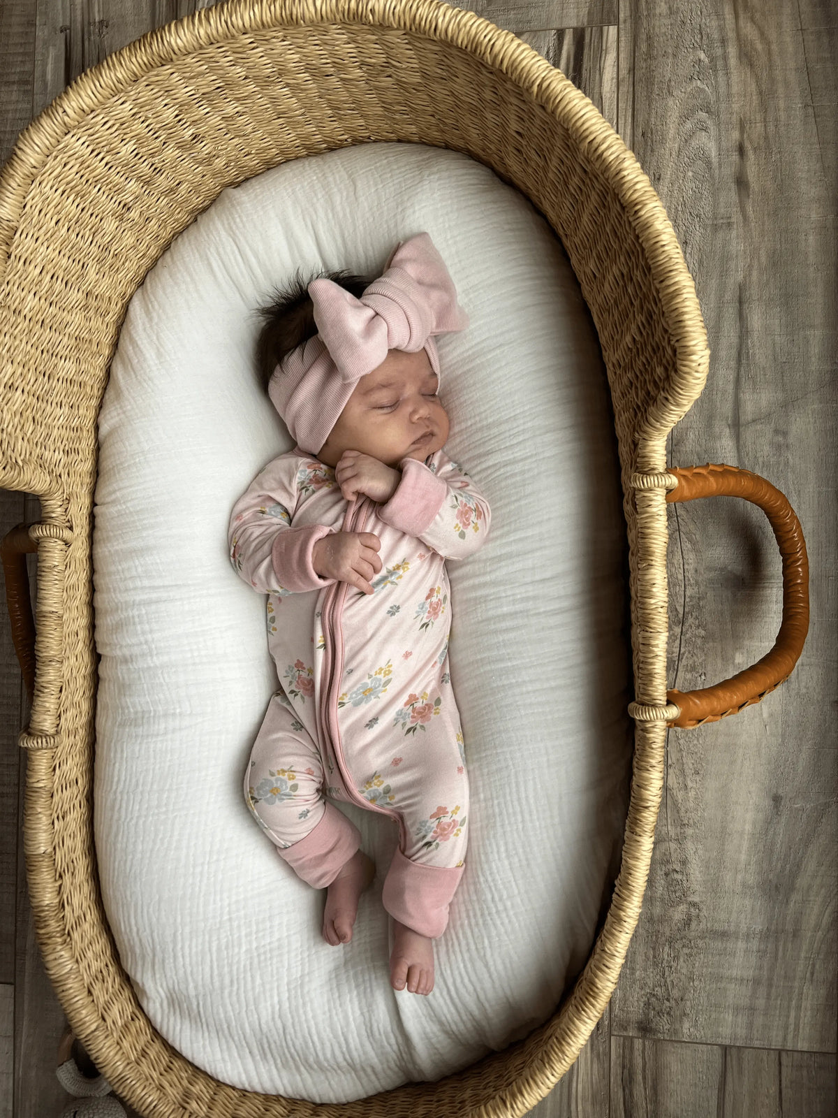 Dreamlet Blush Bloom (Convertible Zip Footies) - 