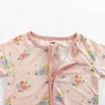 Dreamlet Blush Bloom (Convertible Zip Footies) - 