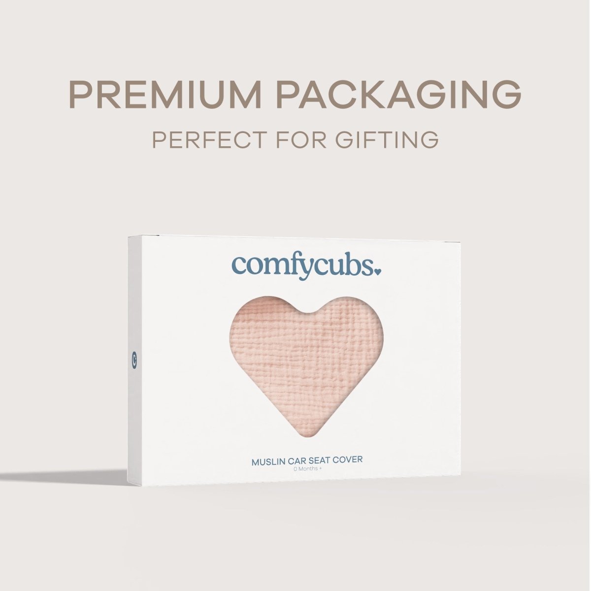 Comfy Cubs Blush Breathable Baby Car Seat Cover Soft Bamboo Muslin - Everetts Place Boutique - 