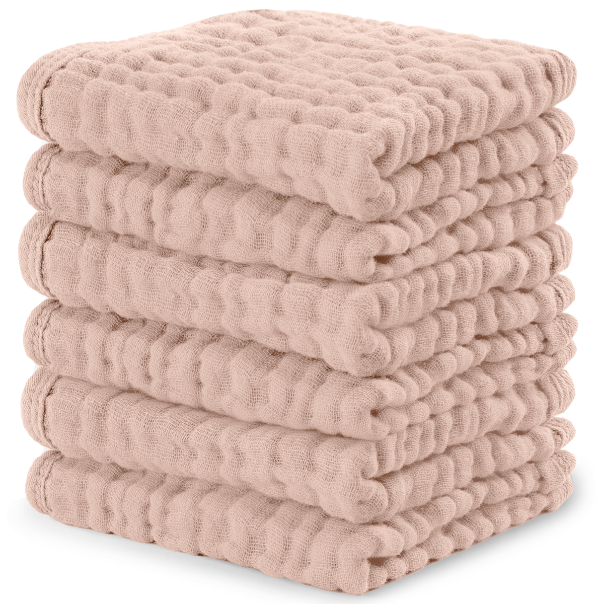 Comfy Cubs Blush Muslin Washcloths For Babies Premium Comfy Cubs - Everetts Place Boutique - 