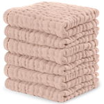 Blush Muslin Washcloths For Babies Premium Comfy Cubs Comfy Cubs Everetts Place: Online Boutique 15.99