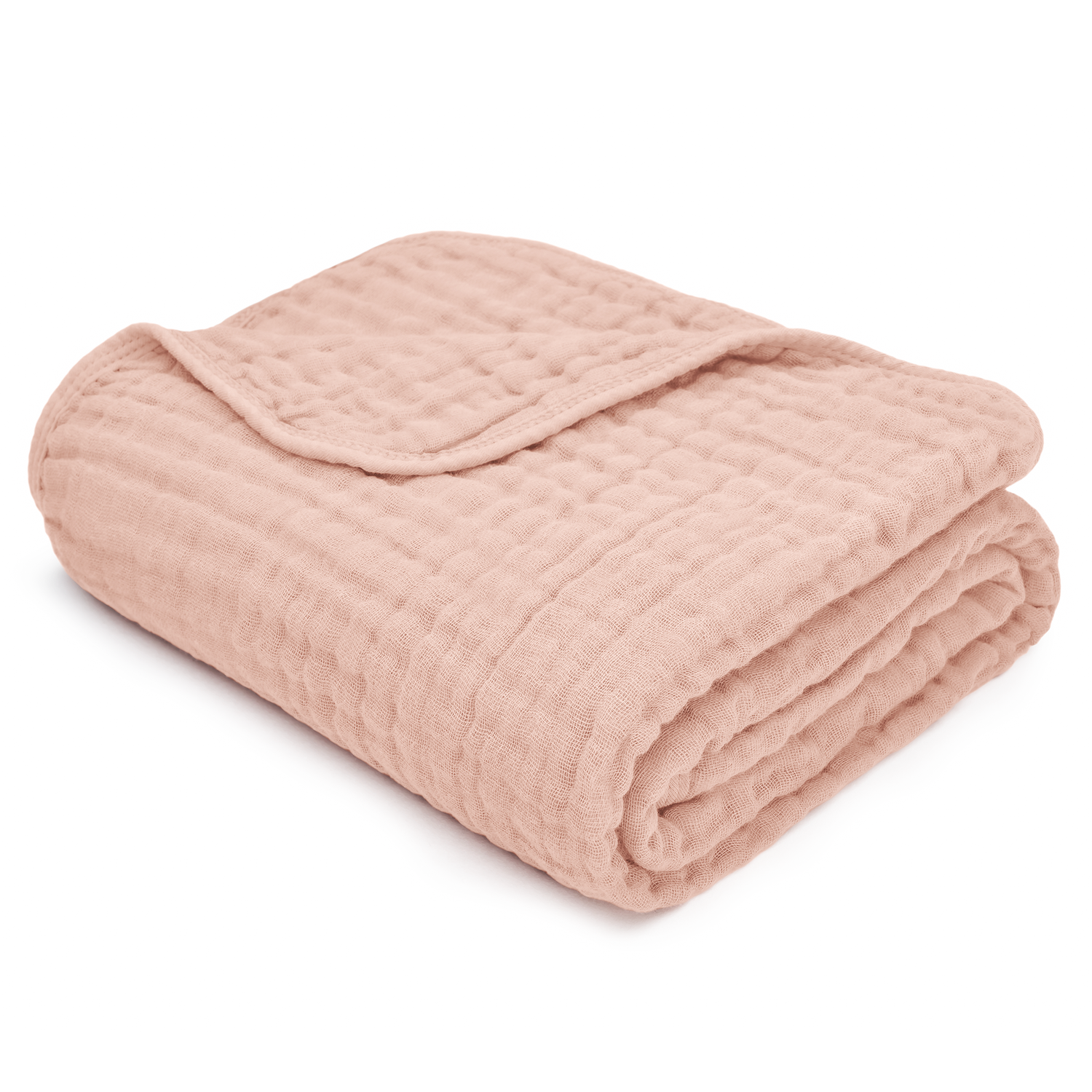 Baby Muslin Blanket in Blush - Linens, Towel | Everetts Place