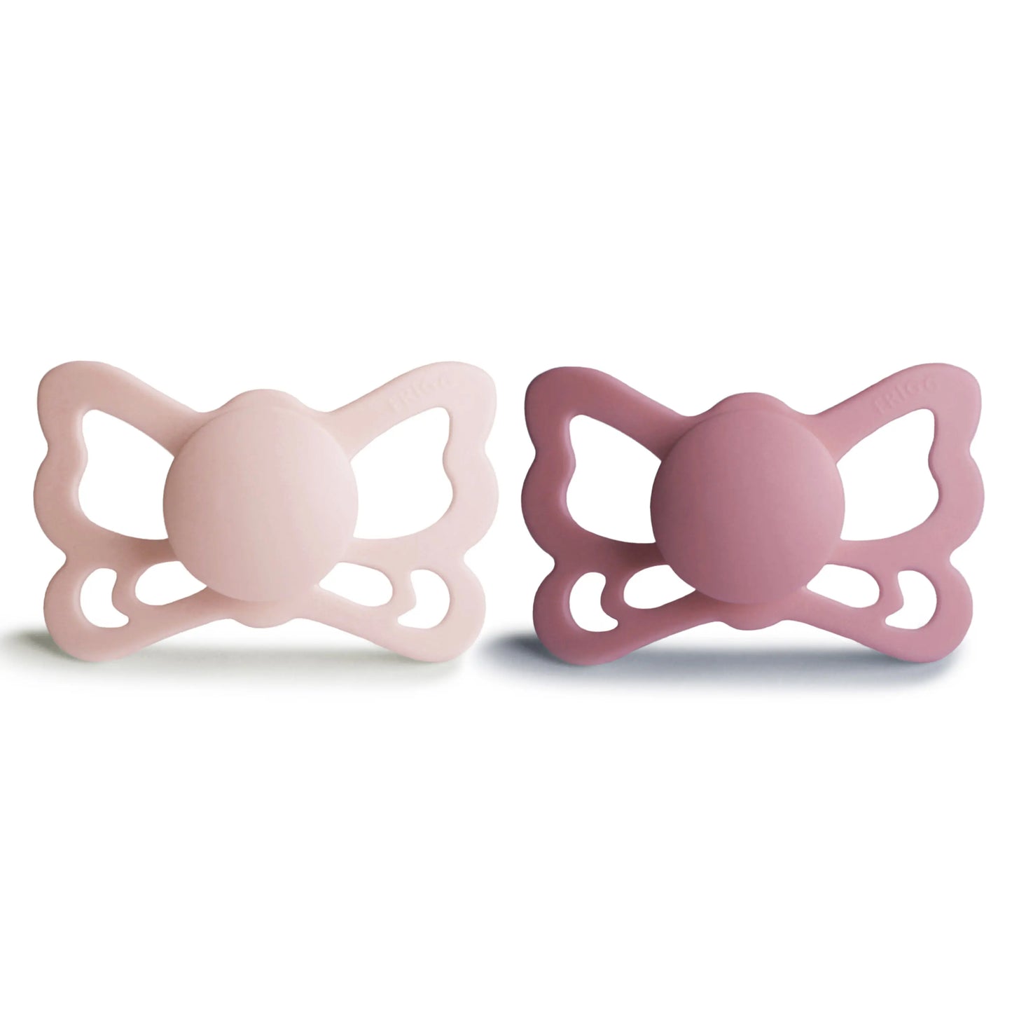 Frigg Butterfly Anatomical Silicone Pacifier 2 Pack 6 to 18 Months Mushie