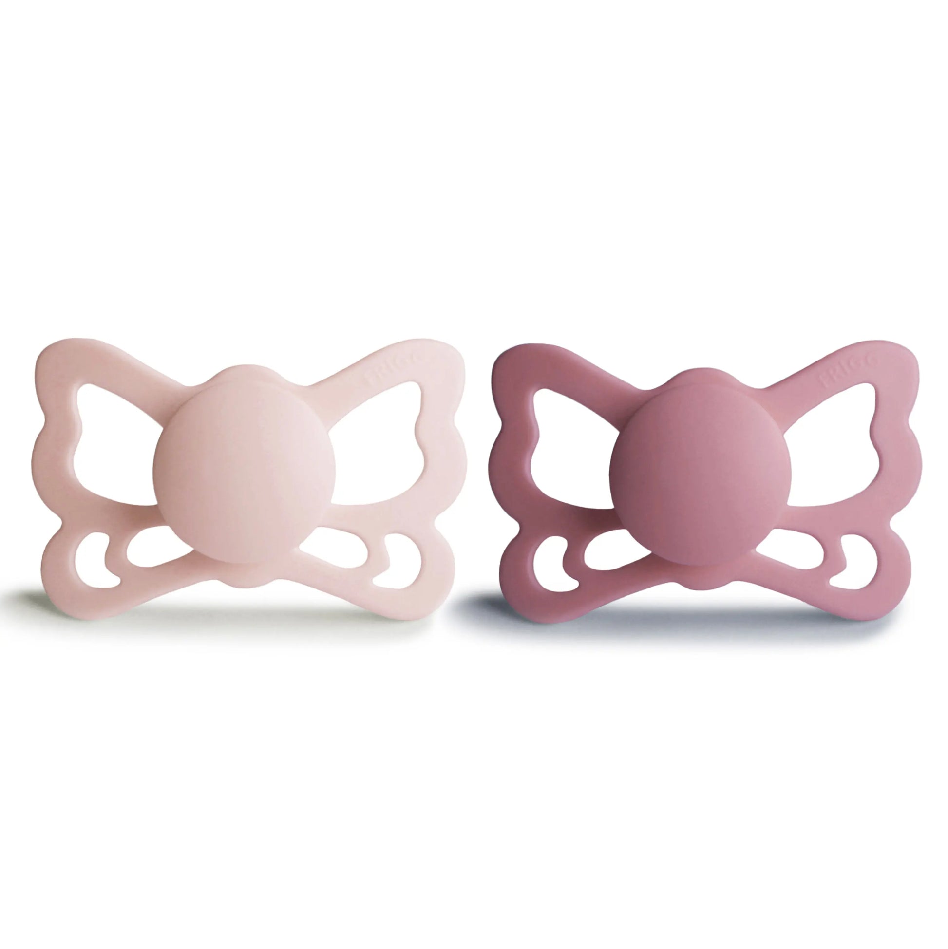 Frigg Butterfly Anatomical Silicone Pacifier 2 Pack 6 to 18 Months Mushie