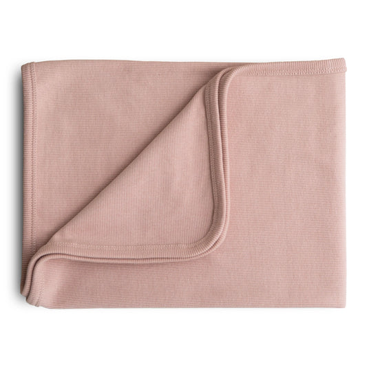 Ribbed Baby Blanket Made From Soft Organic Cotton Mushie