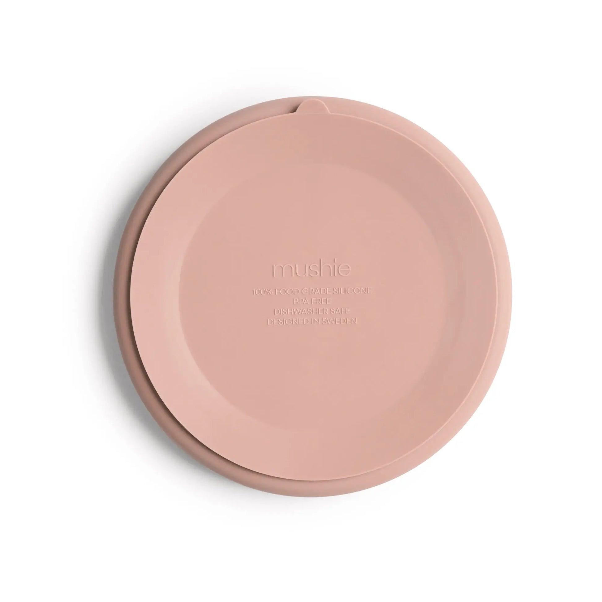 Silicone Suction Plate for Babies Food Grade Safe Design Minimizes Spills Mushie