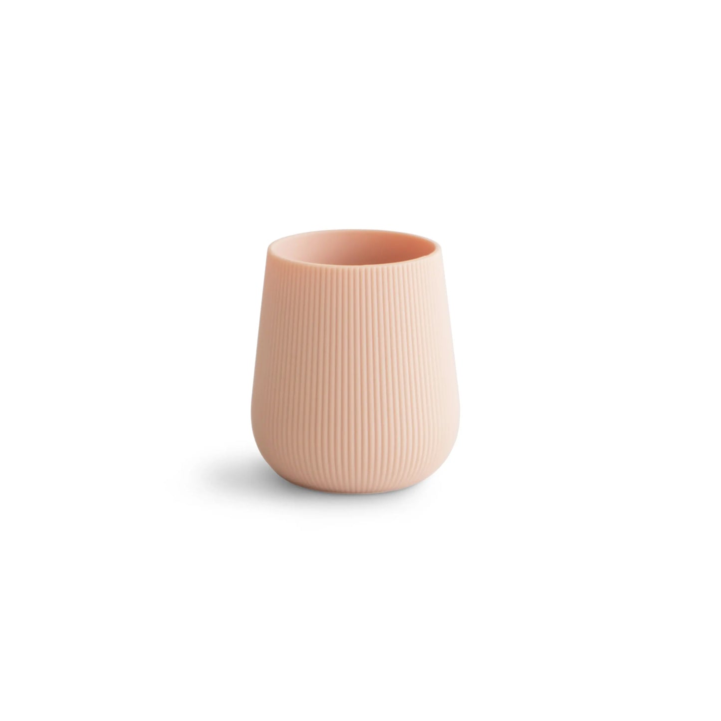 Silicone Starter Cup for Babies with Ribbed Texture and Weighted Base for Easy Transition from Bottle to Cup Mushie
