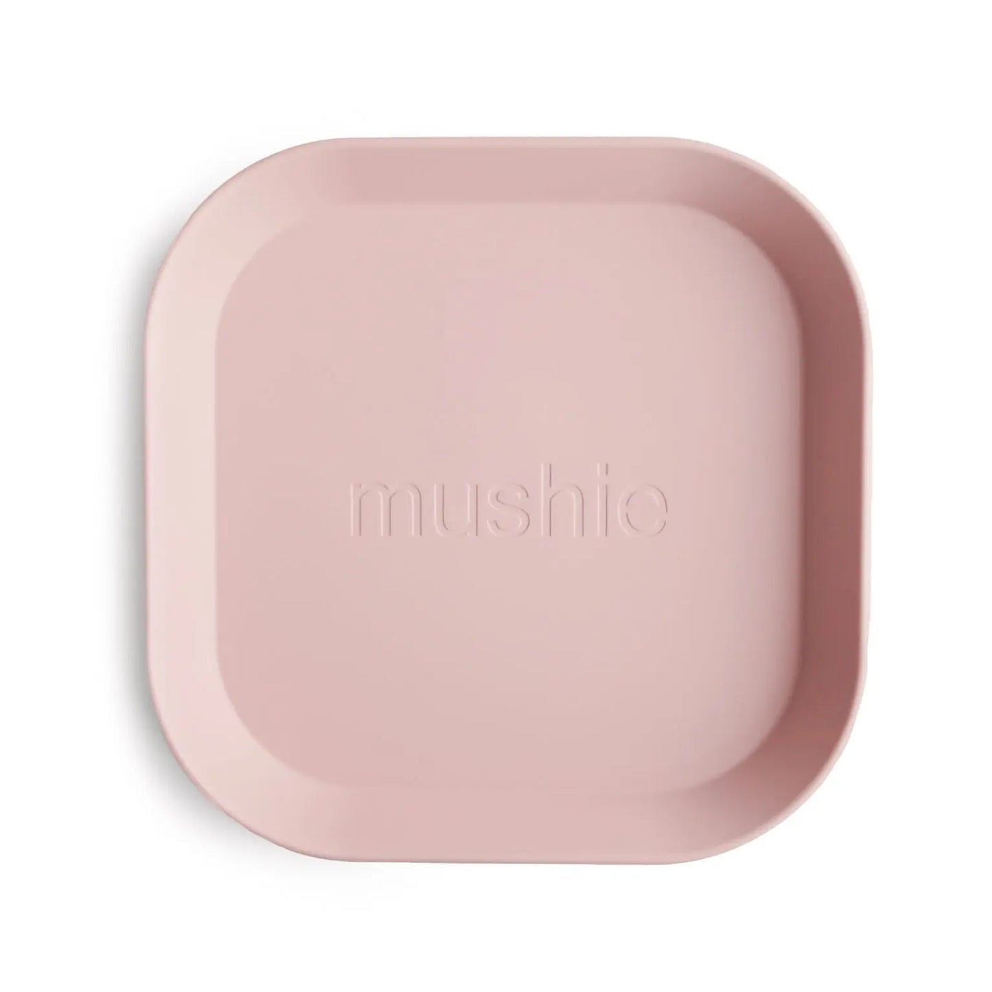 Square Dinnerware Plates for Babies BPA-Free Plastic Microwave and Dishwasher Safe Made in Denmark Mushie