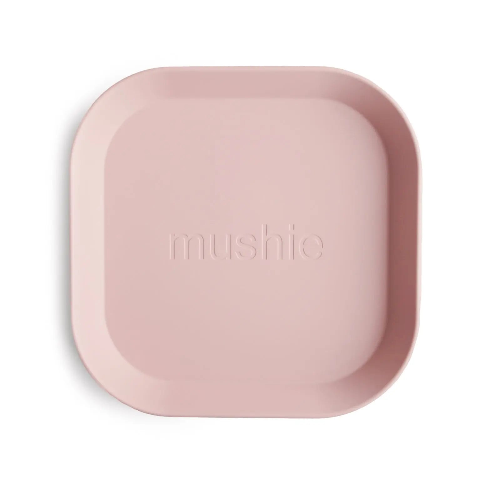 Square Dinnerware Plates for Babies BPA-Free Plastic Microwave and Dishwasher Safe Made in Denmark Mushie