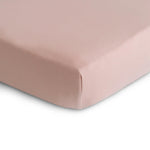 Mushie Stretchy Organic Cotton Crib Sheet Soft Breathable Pre-Washed with Elastic Edges - Furniture > Baby & Toddler Furniture > Crib & Toddler Bed Accessories > Crib Bumpers & Liners crib sheets