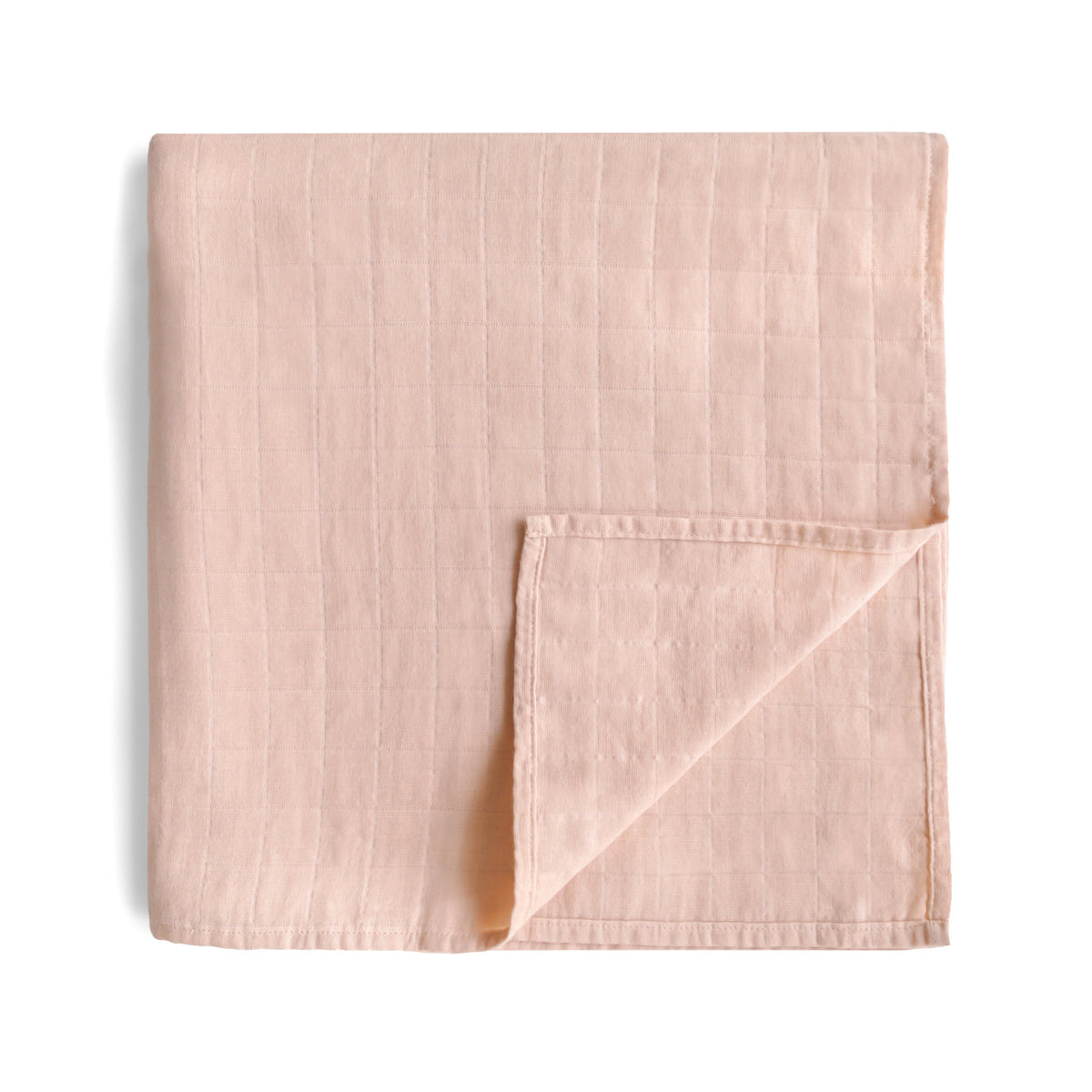 Mushie organic cotton muslin swaddle blanket