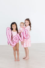 Mila & Rose ® Blushing Bows Twirl Dress With Pockets 3 4 Sleeve Girls - Everetts Place Boutique - 