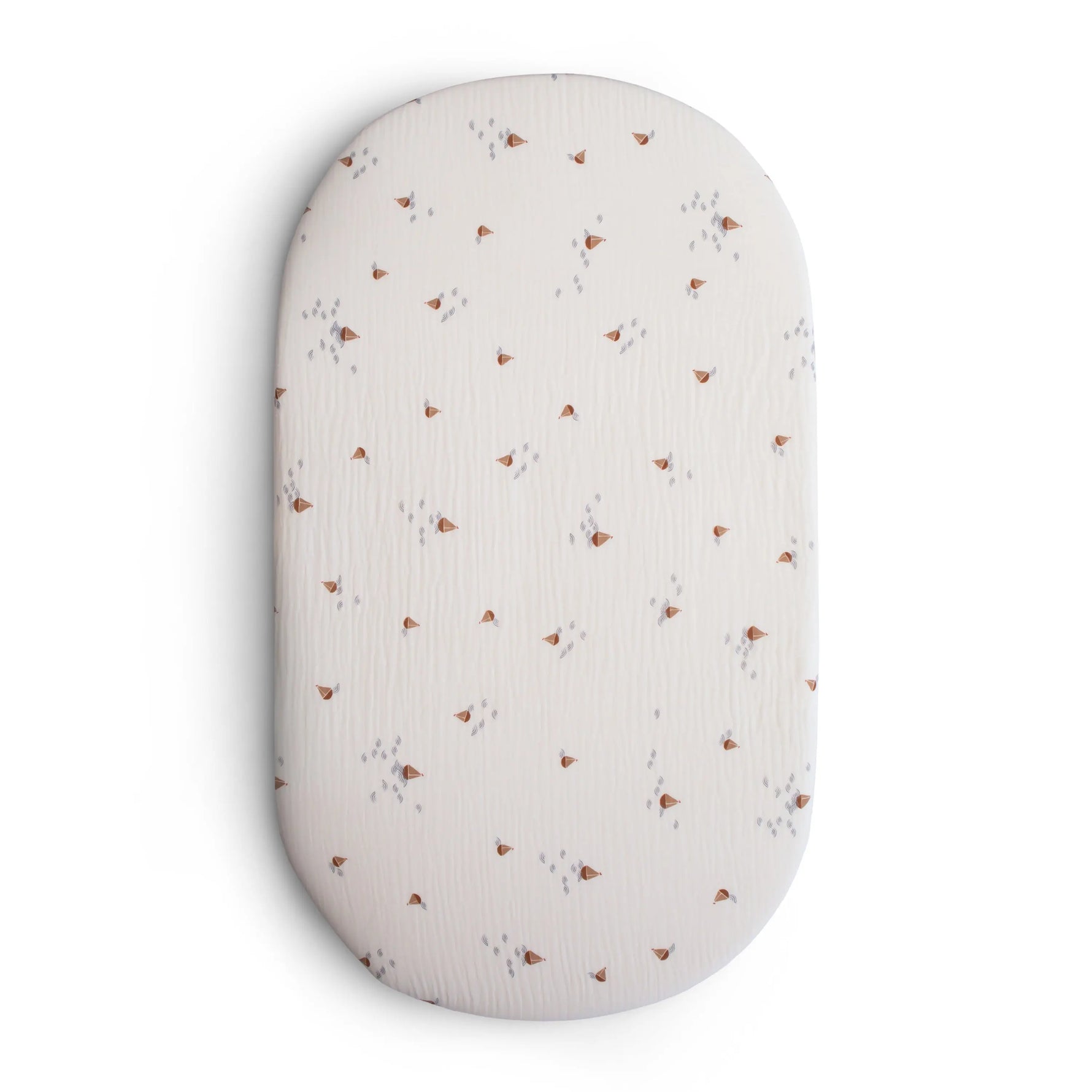 Mushie Extra Soft Bassinet Muslin Crib Sheet for Baby - 100 Percent Cotton Breathable Fabric - Home & Garden > Linens & Bedding > Bedding > Bed Sheets crib sheets