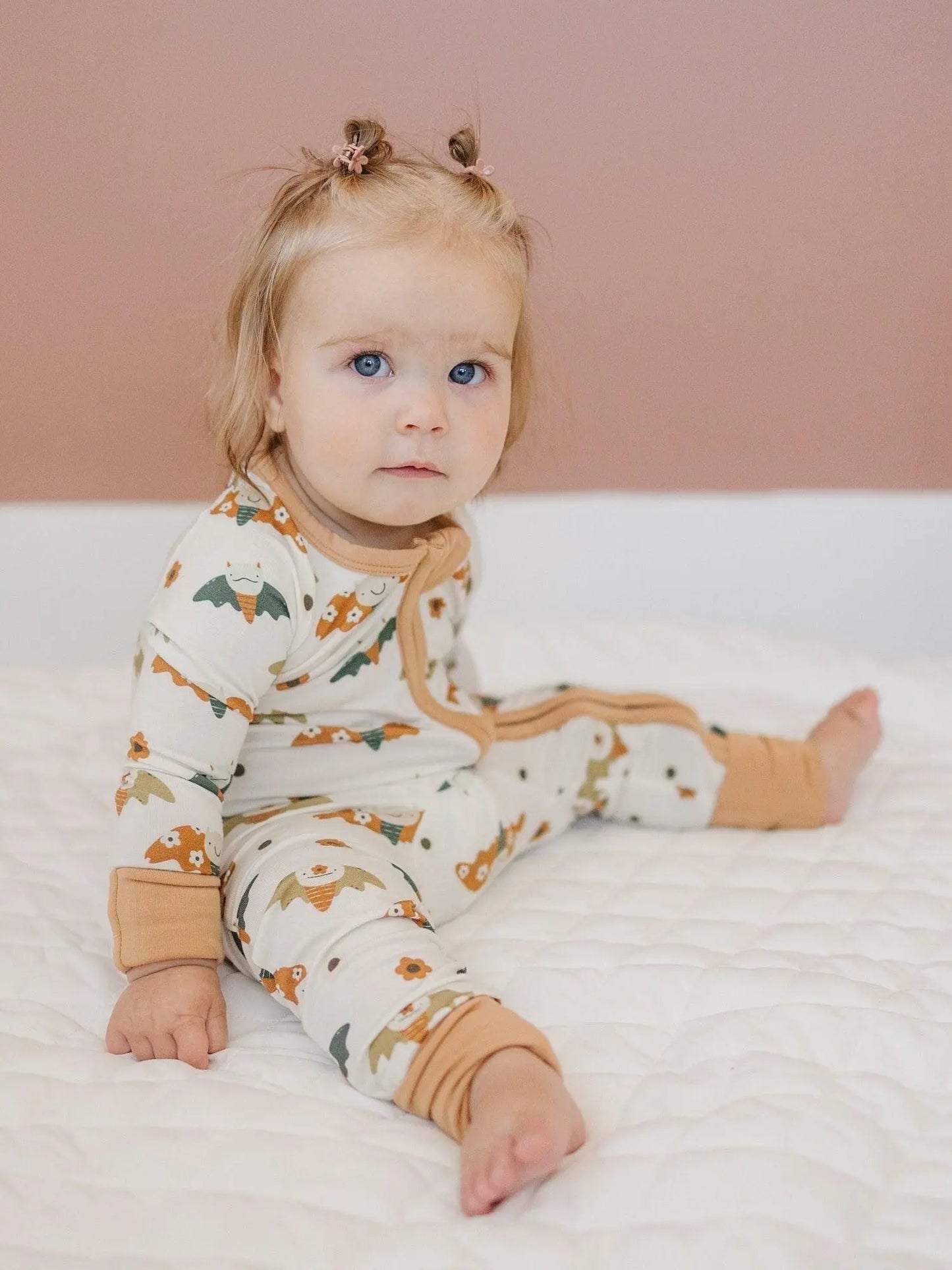 Little Joy Co. Boho Bats Bamboo Zippy Romper Soft Stretch For Babies - Apparel & Accessories > Clothing > Baby & Toddler Clothing > Baby & Toddler Sleepwear
