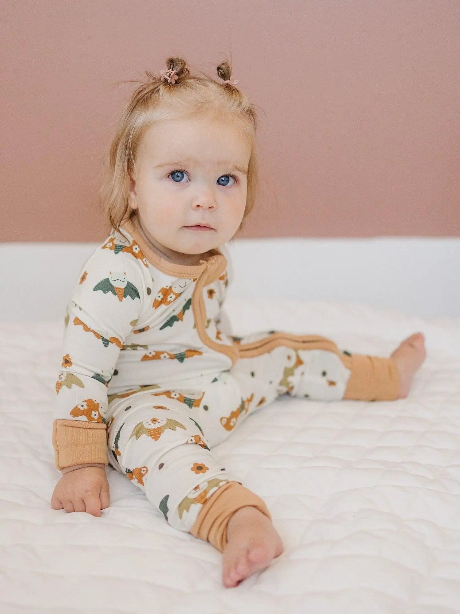 Little Joy Co. Boho Bats Bamboo Zippy Romper Soft Stretch For Babies - Apparel & Accessories > Clothing > Baby & Toddler Clothing > Baby & Toddler Sleepwear