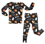 Boo Halloween, Bamboo Two Piece Pajama Set Miller & Co. Everetts Place Boutique
