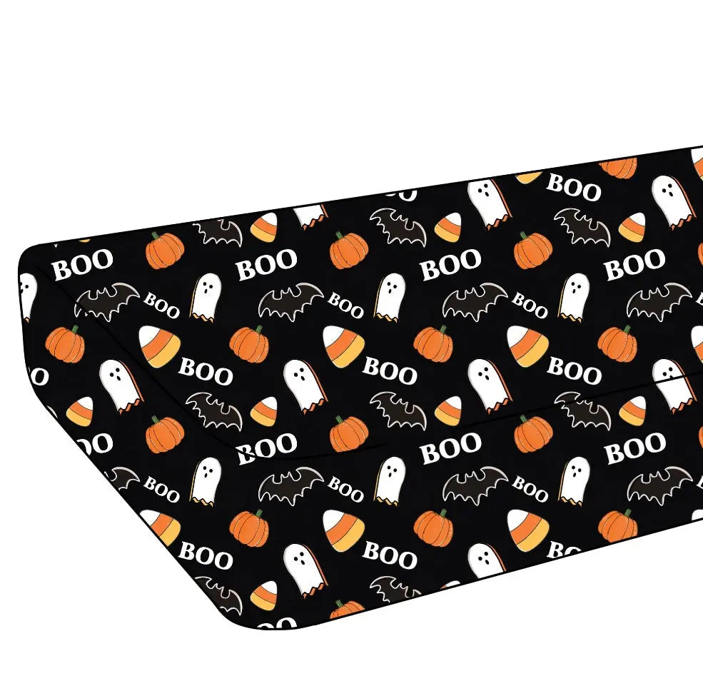 Boo Halloween, Crib Sheet Miller & Co. Everetts Place Boutique