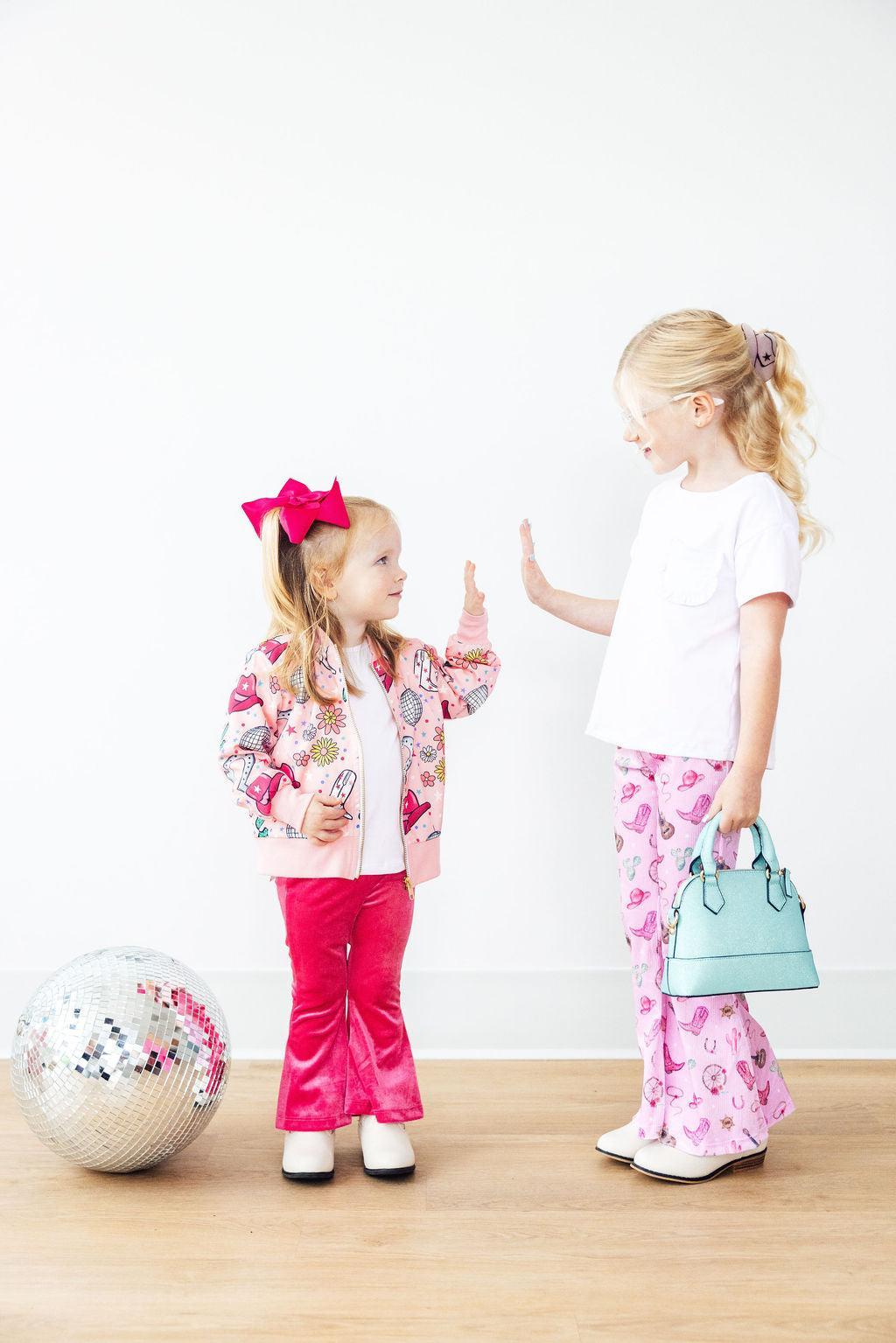 Boot Scootin Ribbed Velvet Bells for Fall Style Kids Mila & Rose ® Everetts Place: Online Boutique
