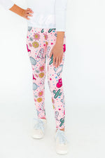 Mila & Rose Boots & Bling organic baby leggings. Cute boots & glitter print.