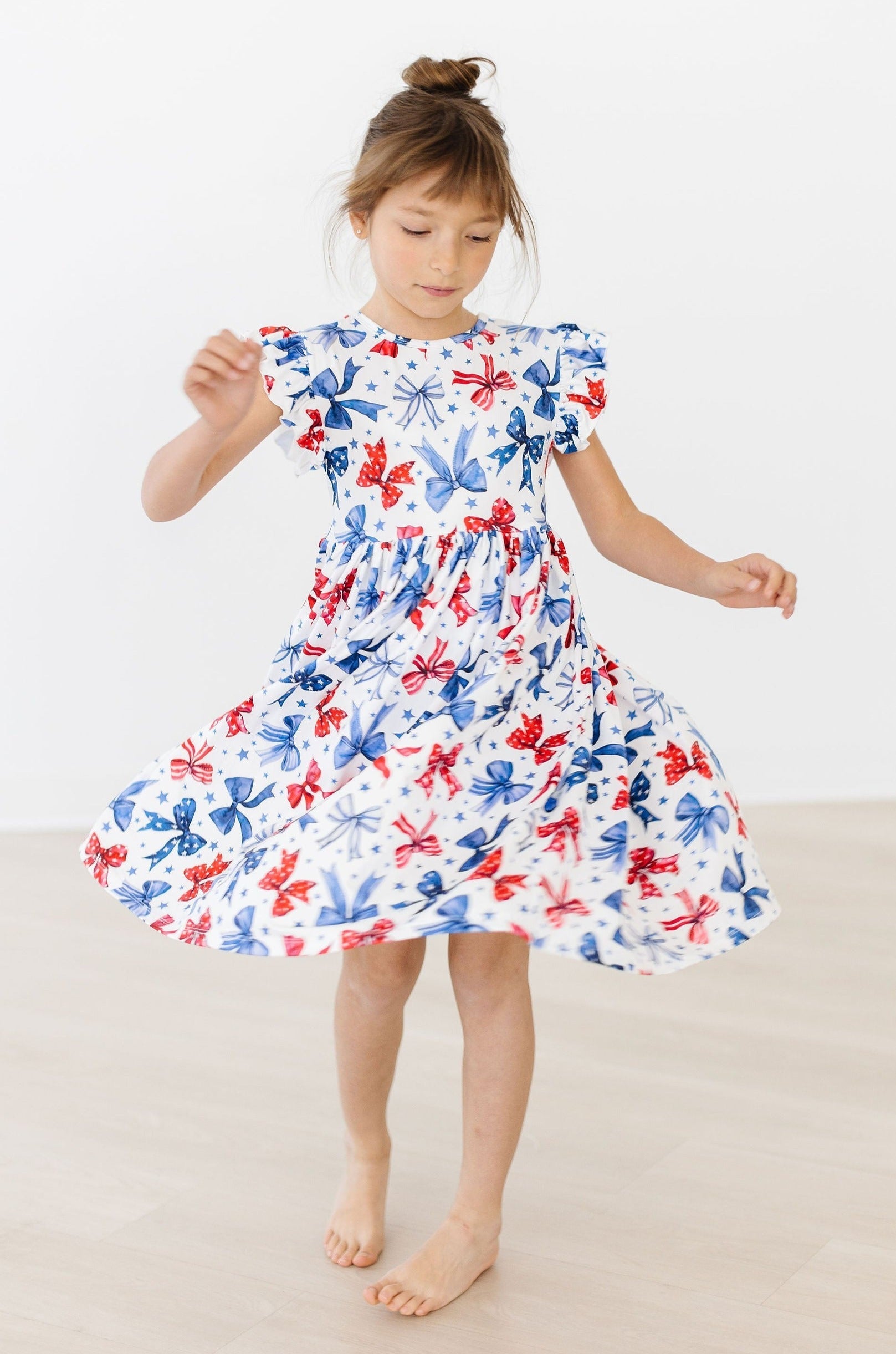 Born to Sparkle Flutter Sleeve Twirl Dress for Toddlers Mila & Rose ® Everetts Place: Online Boutique
