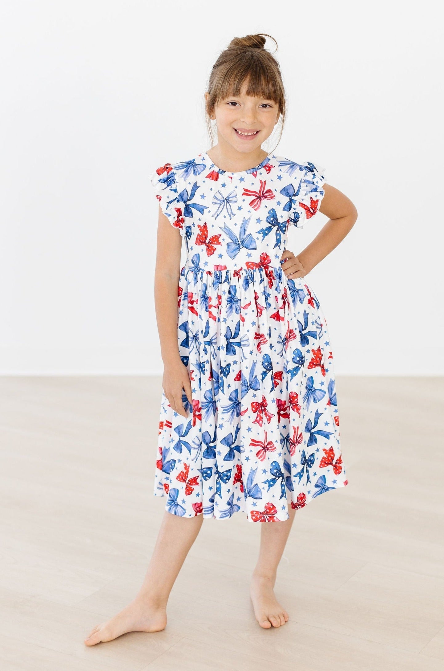 Born to Sparkle Flutter Sleeve Twirl Dress for Toddlers Mila & Rose ® Everetts Place: Online Boutique