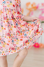 Mila & Rose ® Bouquet Beauty Twirl Dress Pockets Three Quarter Sleeve - Apparel & Accessories > Clothing > Dresses Twirl Pocket Dress 3/4