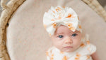 Harp Angel Boutique Soft Bamboo Bow Turban Hat with Butterfly Design for Newborns - Apparel & Accessories > Clothing Accessories > Baby & Toddler Clothing Accessories > Baby & Toddler Hats Hat