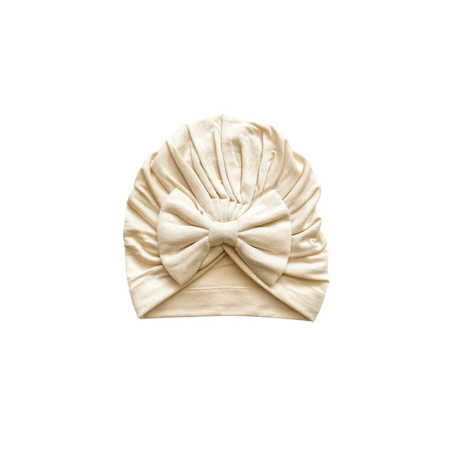 Harp Angel Boutique Soft Bamboo Bow Turban Hat with Stretch for Newborn Baby Girls - Apparel & Accessories > Clothing Accessories > Baby & Toddler Clothing Accessories > Baby & Toddler Hats Hat