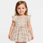 Dreamlet Bows and Bunnies Twirl Dress for Sunny Day Adventures - Apparel & Accessories > Clothing > Baby & Toddler Clothing > Baby & Toddler Dresses Twirl Dresses