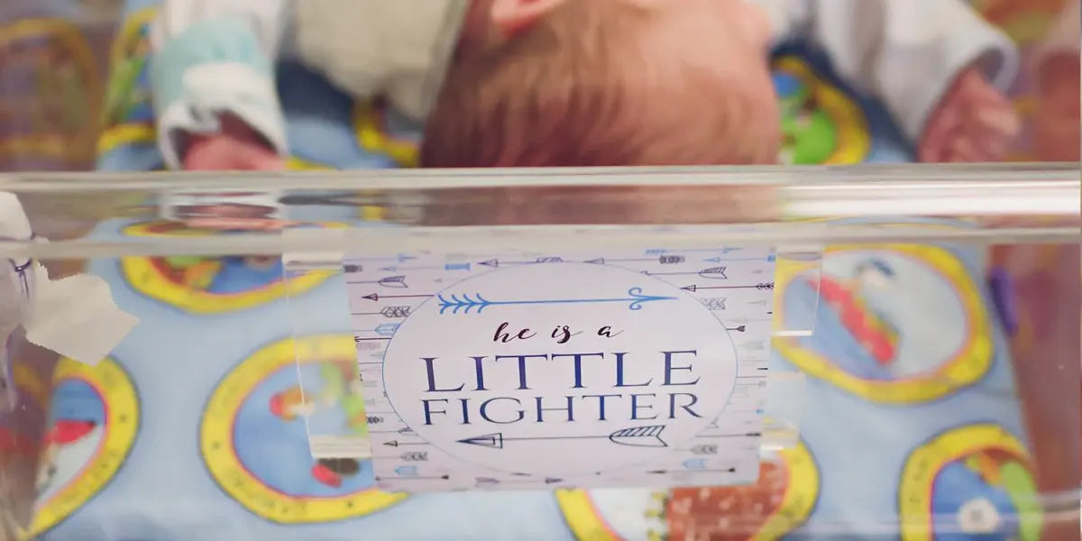 Three Little Tots Boy Preemie Three Little Tots NICU Milestone Cards in Plastic - 