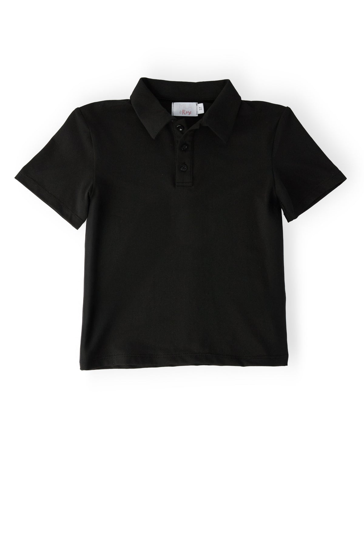Boys Black S/S Polo - Sleeve, Collar, White, Polo shirt, Active Shirt | Everetts Place