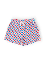 Boys Boom Check Play Shorts - Red, Boardshorts, Active Shorts, Trunks, Baby & Toddler Clothing | Everetts Place