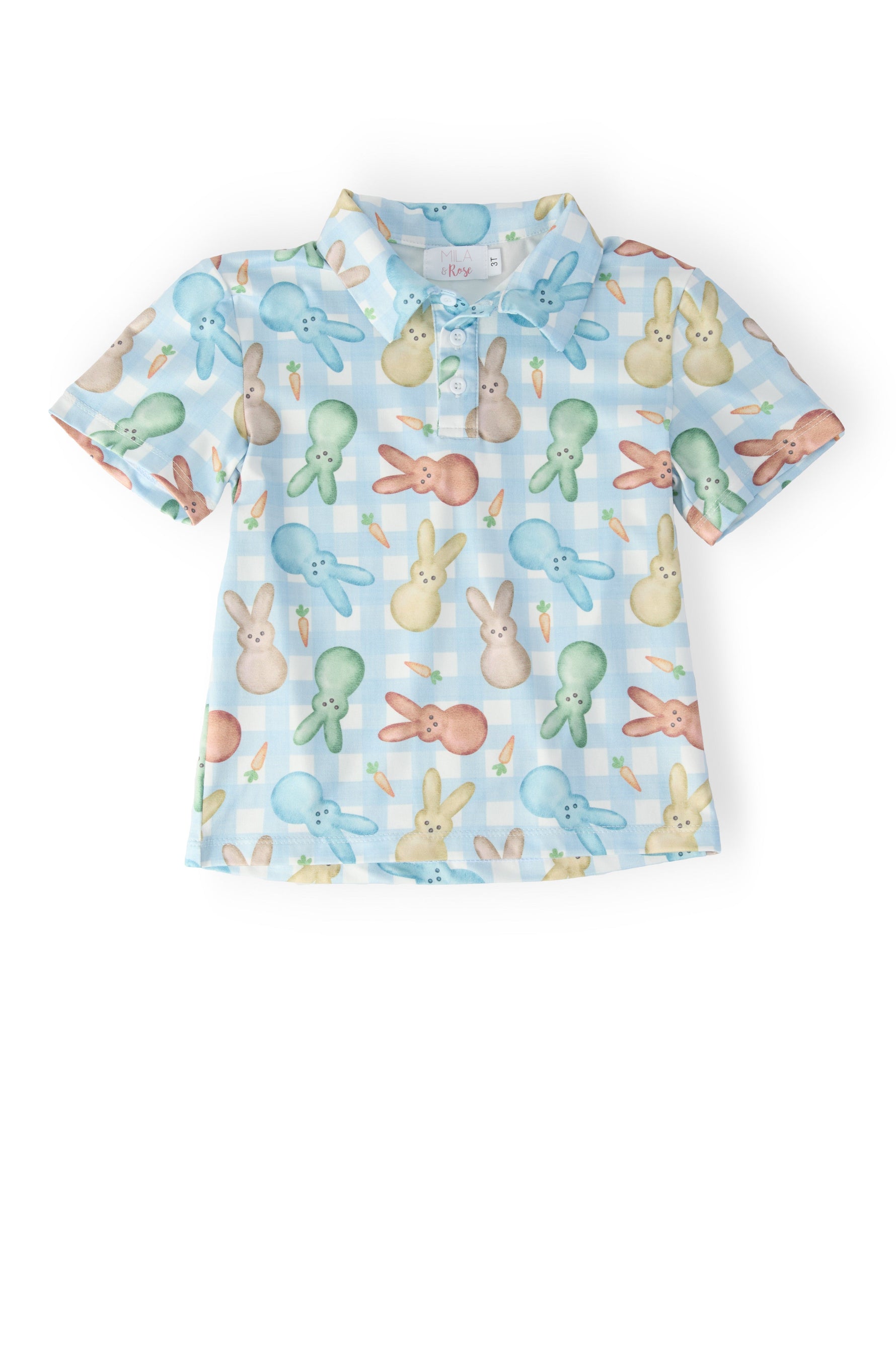 Mila & Rose boys carrot patch short sleeve polo shirt