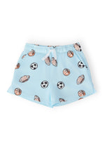 Mila & Rose boys' Game On organic cotton play shorts.