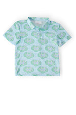 Mila & Rose boys' He's on the Green S/S polo shirt.