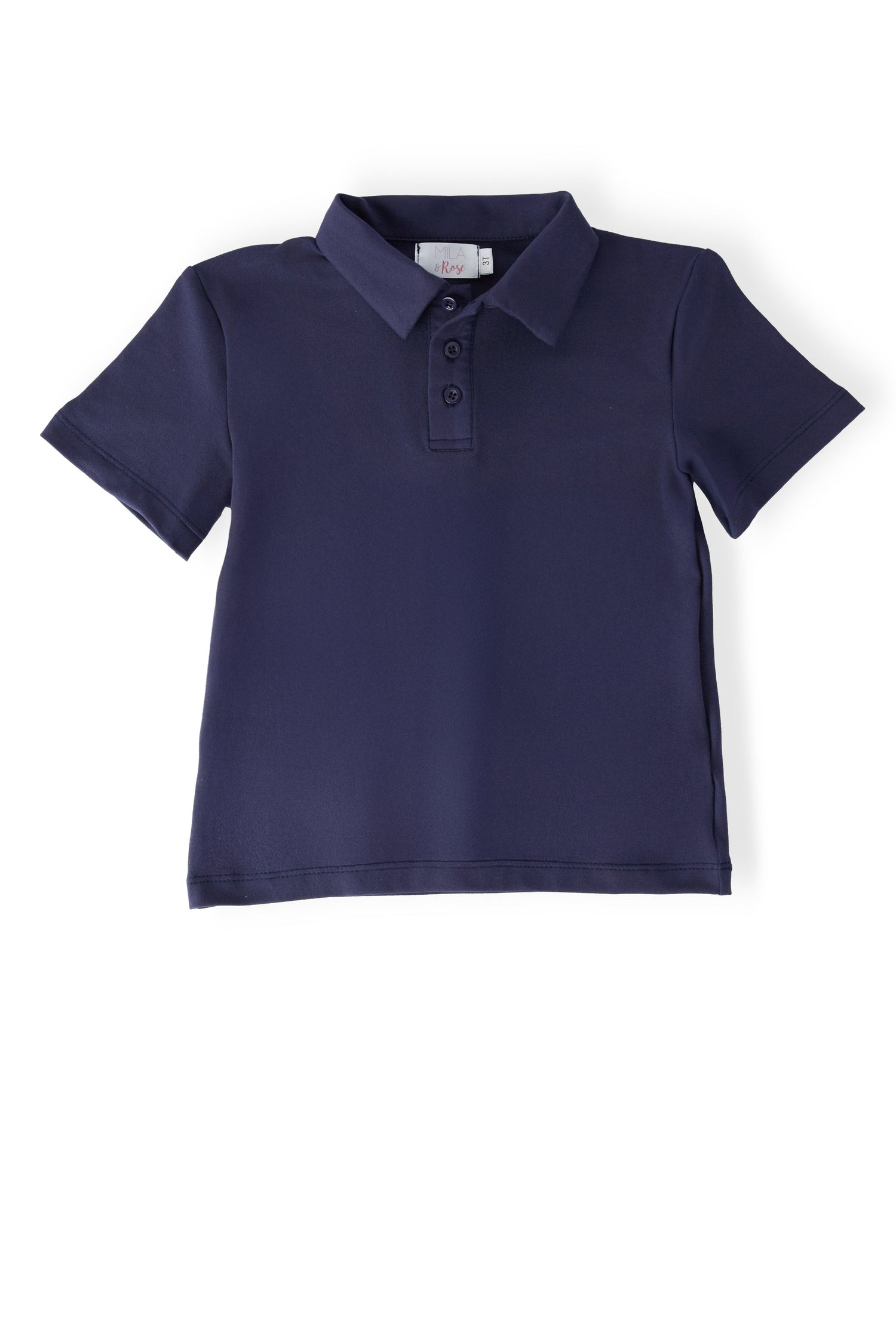 Boys Navy S/S Polo - Sleeve, Collar, Polo shirt, Button, Active Shirt | Everetts Place